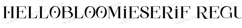 HelloBloomieSerif Regular字体转换